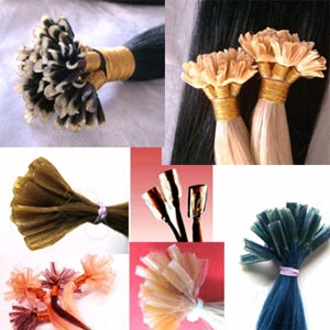 Human hair extensions keratin tip hair