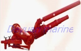 Electric double pipe fire monitor