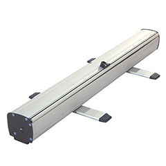 Floor Standing Retractable Sneeze Guard