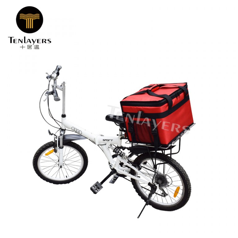 Bike thermal insulation food delivery meal prep cooler bag Import