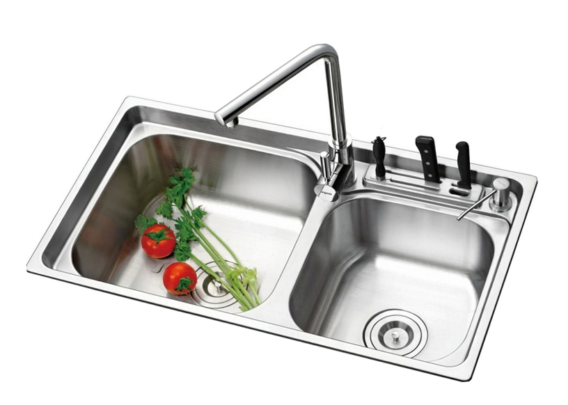 61 63 swt472UW Stainless steel sink DOSGseries (with knife rest)