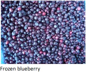 Frozen blueberry