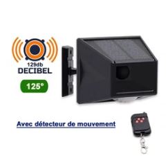 Alarme solaire multifonctions - Série TACTIC – 4 modes - Télécommande RF - 129db - Sirè...