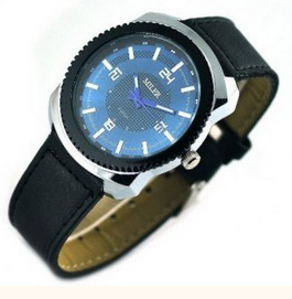 Grossiste chinois Montre miler pour homme avec bracelet en cuir et boitier en acier