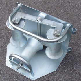 Aluminum Nylon Triple cable pulley