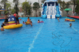 Gaint inflatable water slide inflatable hippo water slide swimming pool equipment