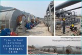 The newest high oil yield waste tyre recycling pyrolysis plant