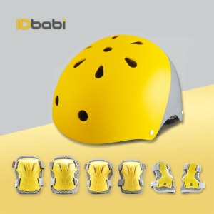 KIDS SPORTS HELMET ADJUSTABLE ABS VENTILATE, KNEE/ELBOW/WRIST PADS