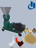 High efficiency flat die feed pellet mill