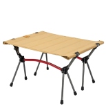 Conception légère et portable, double hauteur ! La table de camping légère à deux haute...