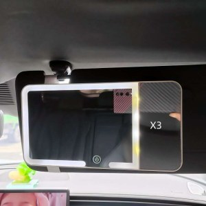 Miroir de Maquillage LED pour Voiture - Pare-Soleil Éclairage Tactile