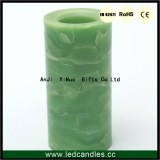 Electric flickering wax LED candle for outdoor christmas decoration