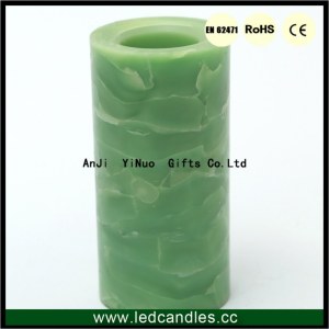 Electric flickering wax LED candle for outdoor christmas decoration