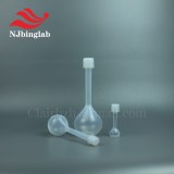 PFA grade A fixed volume thread sealed volumetric flask with scale