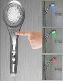 Rainfall led light bathroom shower