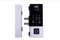 Zinc Alloy Intelligent fingerprint password card glass door lock