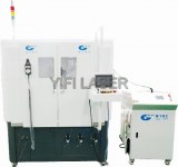 Cylindrical battery shell and end cover seal laser welding machine