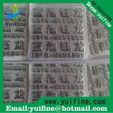 Customize 3D Soft PVC Label/Logo trademark Soft Flexible Plastic Silver/Gold Sticker PV...