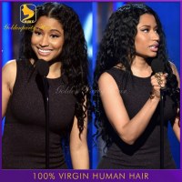 Unprocessed 100% Brazilian Virgin U Part Wig Wavy 130 Density U Part Wig/Full Lace Wig/...