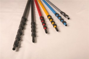 Rigid 25FT carbon fiber telescopic pole / telescoping tubing with ISO9001