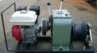 Diesel motor cable winch