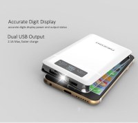 6000mAh Dual USB Power Bank Dashboard Display