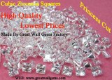 Cubic zirconia squares,CZ squares