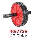 Double Ab Wheel, AB Rollout- Noir / Rouge