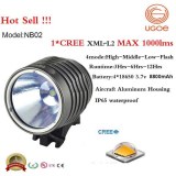 1000 lumens Cree LED Headlamp Bicycle light 30 hours runtime