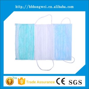Hot sale disposable 3 ply surgical medical face mask with earloop and tie