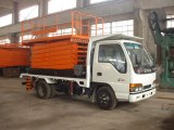 Moving lift table with car truck