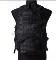 Black waterproof lightweight military backpack