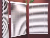 50mm 100% basswood venetian blinds for windows with steel high headrail and wooden bottom