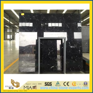 New Black Ice Flower Marble for Bathroom Background Wall & Floor Tiles