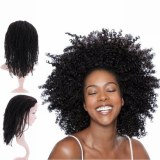 Top Grade Afro Kinky Kinky Natural Color Brazilian Hair Lace Front Wigs
