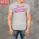 GROSSISTE DE LOT 10 T SHIRTS DIESEL "BRAVE" GRIS 2015