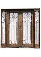 Wrought Iron Double Entry Doors
