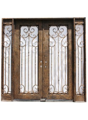 Wrought Iron Double Entry Doors