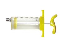 Offset Style Veterinary TPX Plastic Steel Injector Syringe