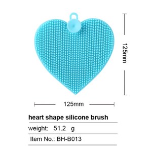 Heart Silicone Washing Up Sponge