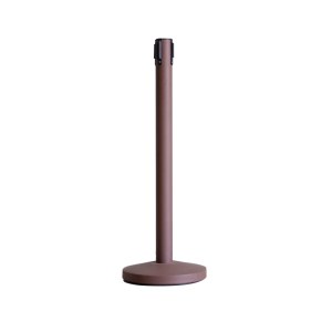 LG-B9 Brown Control Crowd Queue Barrier Belt Stanchions Pole