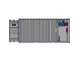 Transportable container blast room