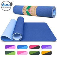 Tapis de Yoga Antidérapant Haute Densité et TPE 6 mm