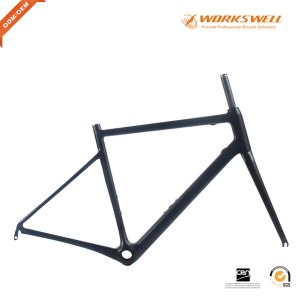 V Brake Racing Geometry Road Carbon Frame Designed For Endurance racing bike