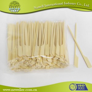 Wholesale natural high quality bamboo paddle sticks/skewers 9 inches bamboo sticks