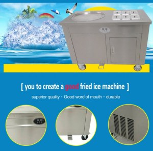 15L/H，biggest fried ice cream machine,stainless steel Thailand fried ice machine,ice cr...