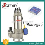 2015 new product stainless steel submersible sewage water pump with vortex impeller