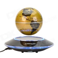 106mm 4inch LED UFO Maglev Magnetic Floating Globe Rotating w/ Anion Generator Decor -...