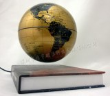 SmallDeco Maglev Magnetic Rotating Levitation Floating Rotating 6 inch Globe With Book...