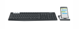 Clavier QWERTZ Logitech Bluetooth Multi-Device K375s Graphite - 920-008168